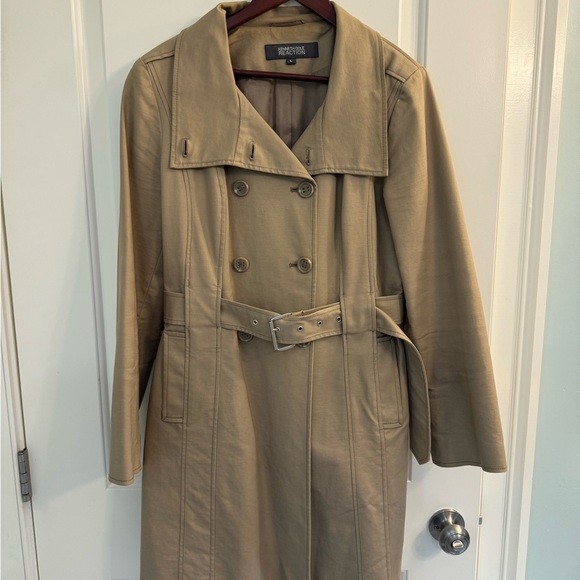 Kenneth Cole Reaction Women's Beige Trench Coat - Picture 1 of 8